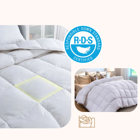 Kołdra Puchowa 135x200 Całoroczna Gęsi Puch 100% Antyalergiczna