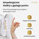 Kołdra Puchowa 200x200 100% Gęsi Puch Zimowa 2,5 KG 100% Antyalergiczna