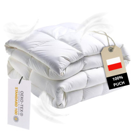 Kołdra Puchowa 200x200 100% Gęsi Puch Zimowa 3KG 100% Antyalergiczna
